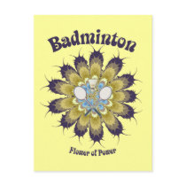 Badminton Flower of Power Postcards