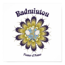 Badminton Flower of Power Posters