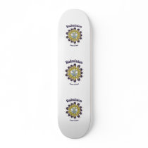 Badminton Flower of Power Skateboard Deck