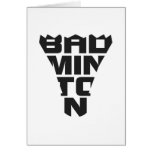 Badminton Folding Card