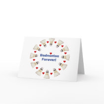 Badminton Forever Greeting Cards