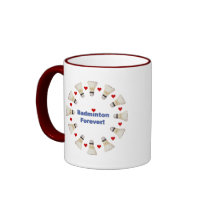 Badminton Forever Coffee Mugs