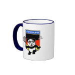 Our cute little panda loves to play Badminton for the German team! Panda holds a racket and is ready to hit the shuttle over the net! Great for German badminton players and supporters of the German badminton team!
