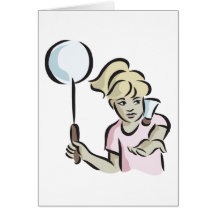 Badminton Greeting Cards