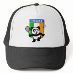 This little badminton-playing panda is too cute! Panda holds a raquet and is ready to hit the shuttle for the Irish team! Great for fans of the Ireland badminton team or Irish badminton players!