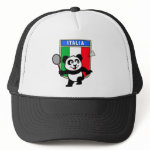 This little badminton-playing panda is too cute! Panda holds a raquet and is ready to hit the shuttle for the Italian team! Great for fans of the Italy badminton team or Italian badminton players!