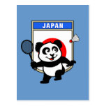 Badminton Japan Panda Postcards