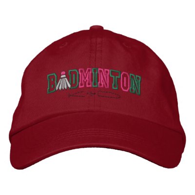 Badminton Kid Embroidered Hats Badminton Kid Embroidered Hats