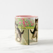 Badminton Kittens Vintage Art Mug by Aquavel Badminton Kittens Vintage Art Mug
