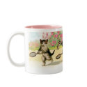 Badminton Kittens Vintage Art mugs
