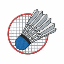 Badminton Logo embroidered shirts