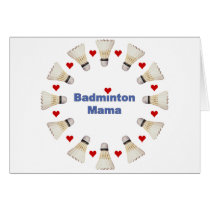 Badminton Mama Hearts