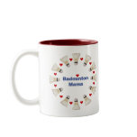 Badminton Mama Hearts Mug