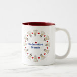 Badminton Mama Hearts Mug