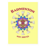 Badminton Not Drugs Business Cards