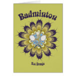 Badminton Not Drugs Flower Greeting Cards