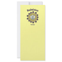 Badminton Not Drugs Flower Custom Rack Cards