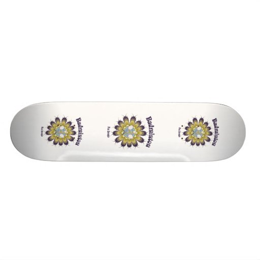 Badminton Not Drugs Flower Skate Boards
