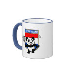 This little badminton-playing panda is too cute! Panda holds a raquet and is ready to hit the shuttle for the Dutch team! Great for fans of the Netherlands badminton team or Dutch badminton players!