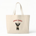 Badminton Panda Power Tote Bag