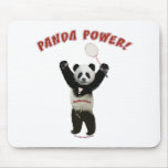 Badminton Panda Power Mouse Pad