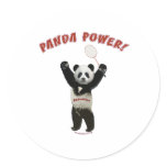 Badminton Panda Power stickers