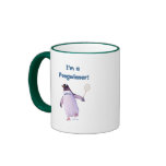 Badminton Penguin Coffee Mugs