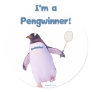 Badminton Penguin Stickers