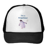 Badminton Penguin Trucker Hats