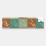 Badminton Pop Art Bumper Sticker