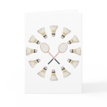 Badminton Rackets Greeting Card