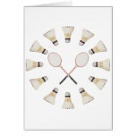 Badminton Rackets Greeting Card