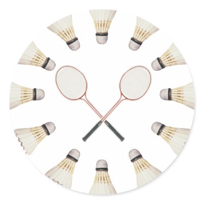 Badminton Rackets Sticker by HappyDoggies