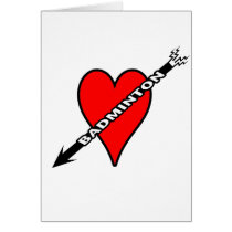 Badminton Red Heart