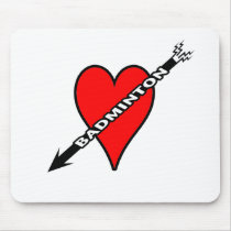 Badminton Red Heart