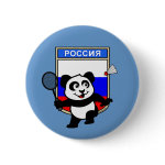 This little badminton-playing panda is too cute! Panda holds a raquet and is ready to hit the shuttle for the Russian team! Great for fans of the Russia badminton team or Russian badminton players!