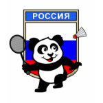 This little badminton-playing panda is too cute! Panda holds a raquet and is ready to hit the shuttle for the Russian team! Great for fans of the Russia badminton team or Russian badminton players!