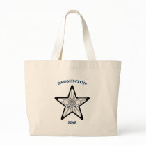 Badminton Star Tote Bags