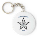 Badminton Star Key Chain