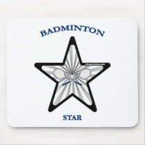 Badminton Star Mouse Mats