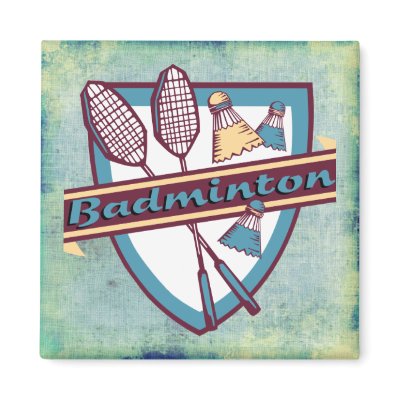 Badminton Time Refrigerator Magnet from Zazzle.