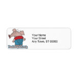 badonkadonk elephant butt cartoon return address labels