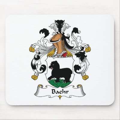 Baehr Family Crest Mouse Mats by coatsofarms