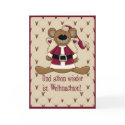 Baer Weihnachten cards