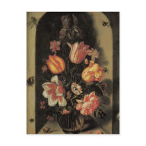 Baers Bouquet Set In A Deep Niche Post Card