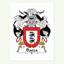 Baeza Family Crest Postcard