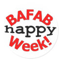 BAFAB Week sticker (lg) by dhamel BAFAB Week sticker (lg)