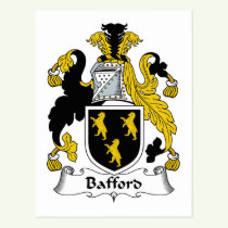 Bafford Family Crest Postcard