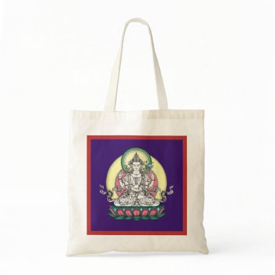 BAG Avalokiteshvara / Chenrezig (compassion) by Tibetan_Thangka_Art