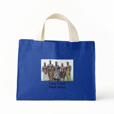 Bag, Blue, Ivory Coast, 5 Warriors by Goodmanster